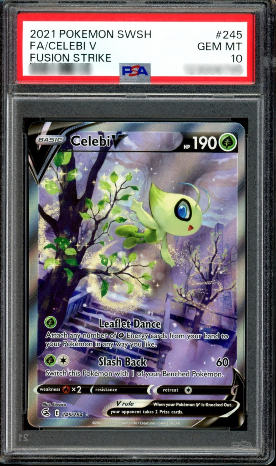 PSA 10 Celebi - Fusion Strike - Ultra Rare - 245/264