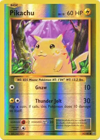 Pikachu - Evolutions - Reverse Holo - 35/108
