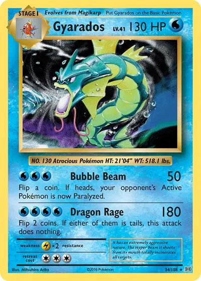 Gyarados - Evolutions - Reverse Holo - 34/108