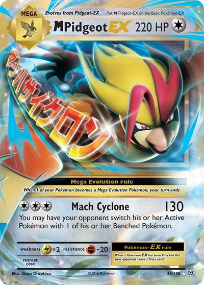 M Pidgeot EX - Evolutions - UR - 65/108