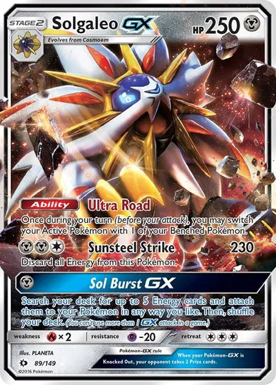 Solgaleo GX - Sun & Moon Base Set - UR - 89