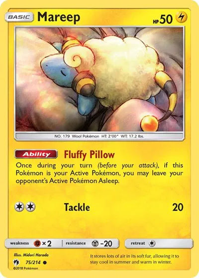 Mareep Stamped Promo - Lost Thunder - Reverse Holo - 75