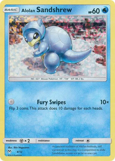 Alolan Sandshrew - McDonalds Promo 2019 - HoloFoil