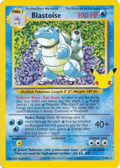 Blastoise - Celebrations Classic Collection - 2/102
