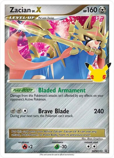 Zacian LV. X - Sword & Shield Promo - SWSH135