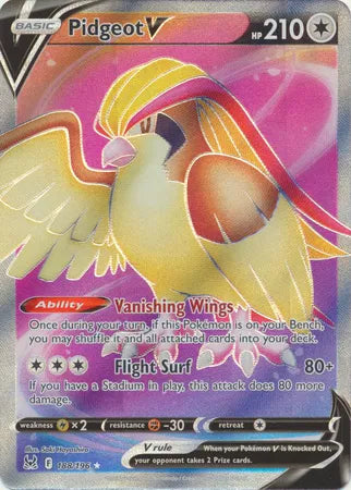 Pidgeot V (Full Art) - Lost Origin - Ultra Rare - 188/196