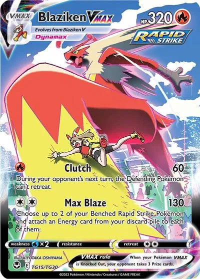 Blaziken VMAX - Sliver Tempest Trainer Gallery - Ultra Rare - TG15/TG30