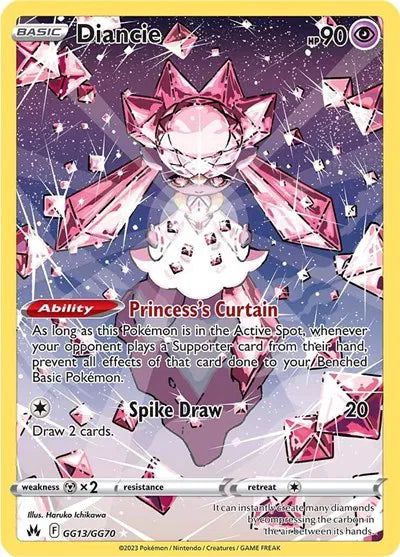 Diancie - Crown Zenith: Galarian Gallery - Holo Rare - GG13/GG70