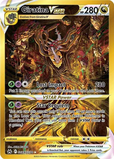 Giratina VSTAR (Secret) - Crown Zenith: Galarian Gallery - Secret Rare - GG69/GG70