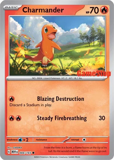 Charmander (SEALED) - 004/165 (GameStop Exclusive)