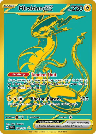 Miraidon ex - Paldean Fates - Hyper Rare - 243/091
