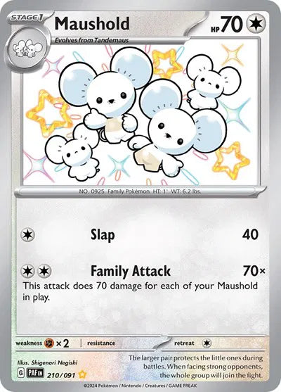 Maushold - Paldean Fates - Shiny Rare - 210/091