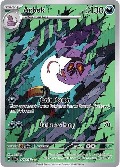 Arbok - Temporal Forces - IR Holofoil
