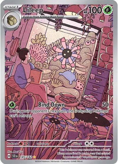 Lileep - Stellar Crown - Illustration Rare - 145/142