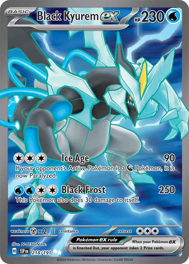 Black Kyurem ex - Surging Sparks - Holofoil