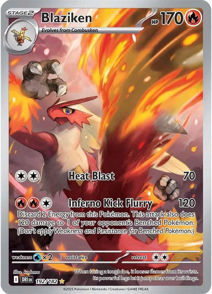 Blaziken - Destined Rivals - Illustration Rare - Holofoil - 192/182