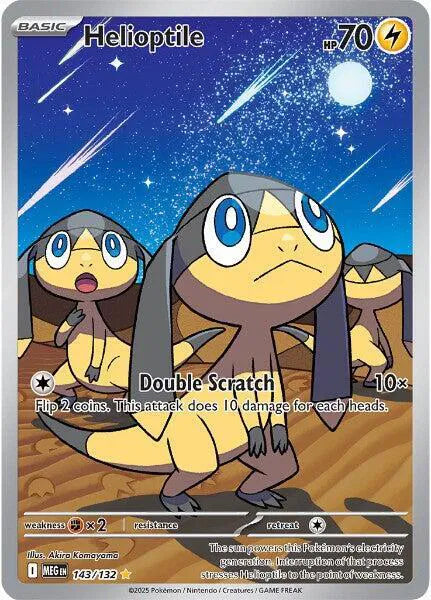 Helioptile - Mega Evolution - Illustration Rare - 143/132
