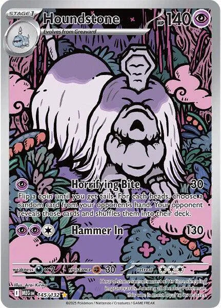 Houndstone - Mega Evolution - Illustration Rare - 145/132