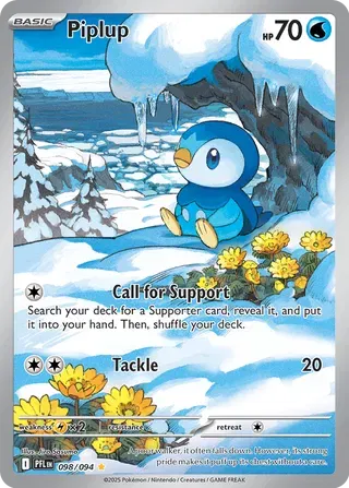 Piplup - Phantasmal Flames - Illustration Rare - 098/094
