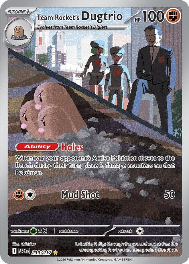 Team Rocket's Dugtrio - Ascended Heroes - Illustration Rare - 239/217