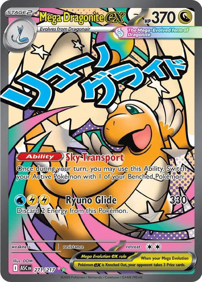 Mega Dragonite ex - Ascended Heroes - Mega Attack Rare - 271/217