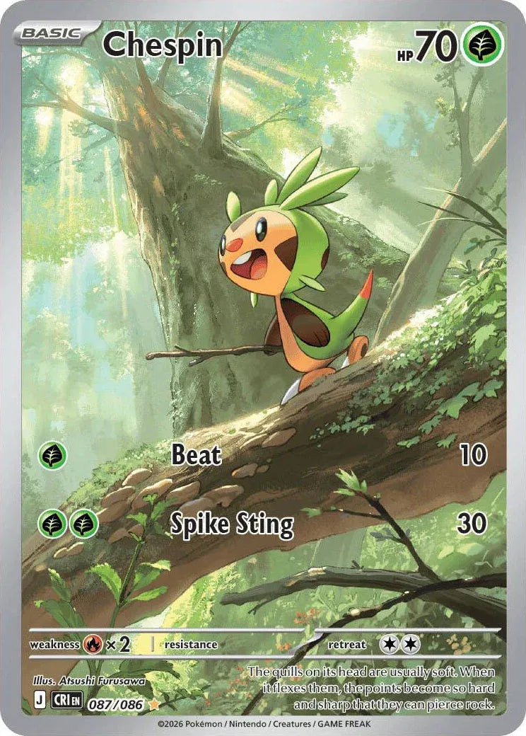 Chespin (JP) - Chaos Rising - Illustration Rare - 087/086