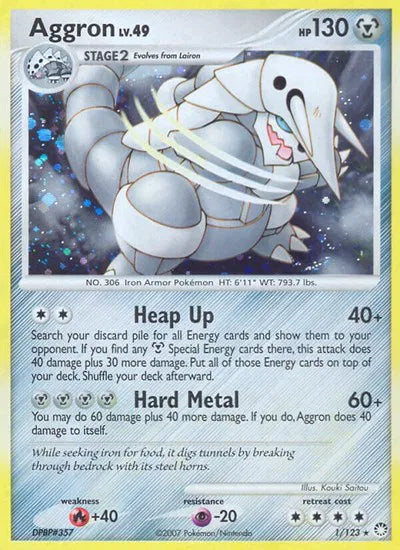 Aggron - Mysterious Treasures - Holo Rare