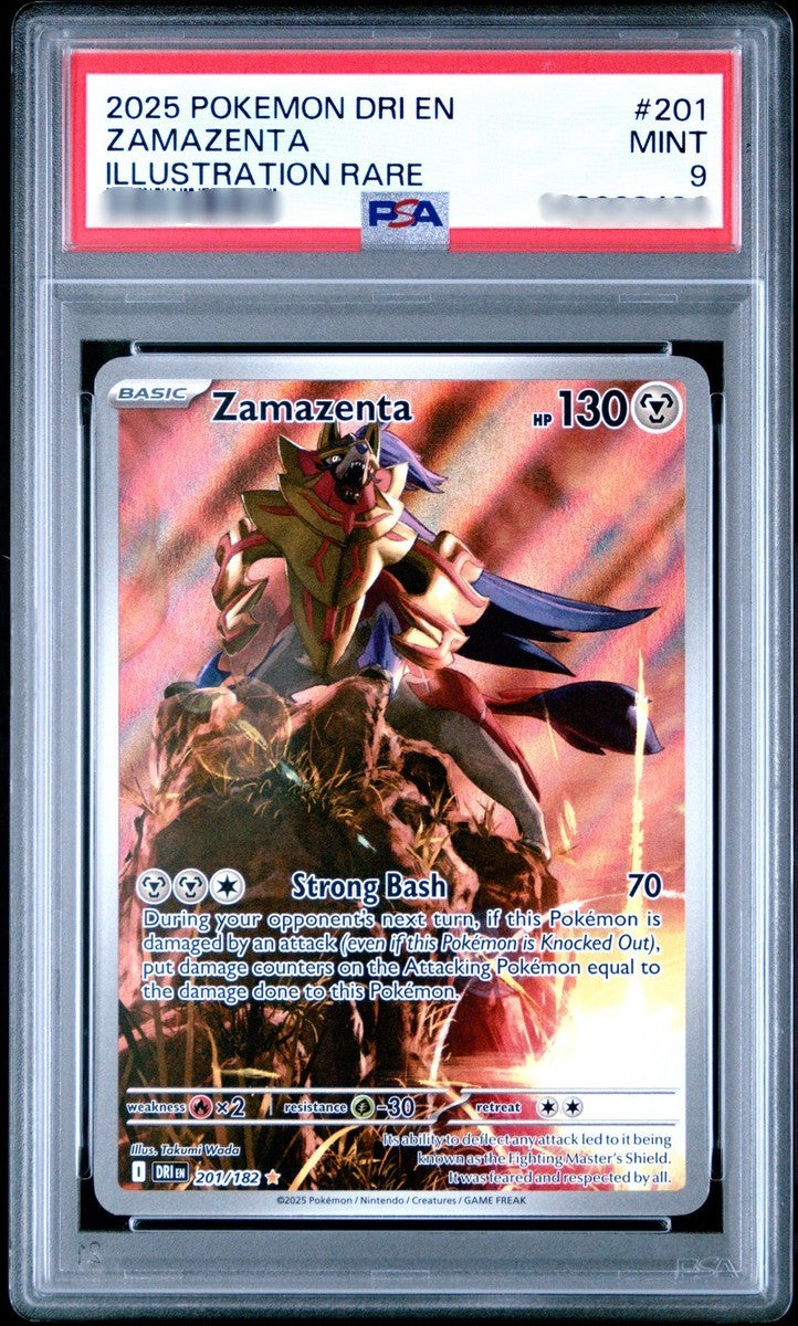 PSA 9 Zamazenta - Destined Rivals - IR - 201/182